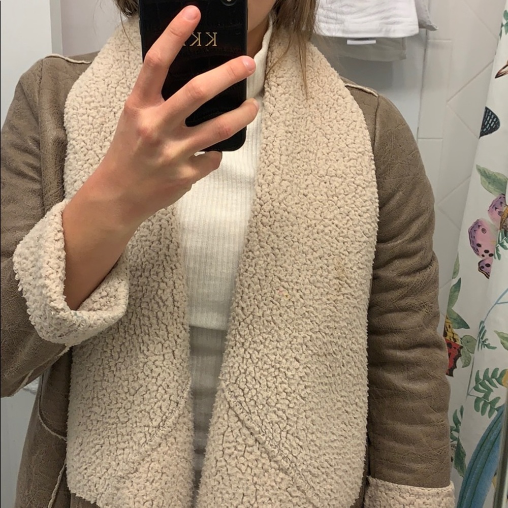 Brown Sherpa Teddy Jacket